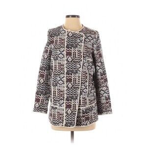 ZARA Aztec Print Jacquard Jacket - S